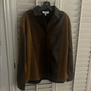 Two-Tone Brown and tan Jacket